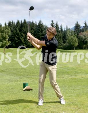 EBEL. Eishockey Bundesliga. Teambuilding VSV. Golf. Philipp Siutz. Tarvis, am 25.8.2014.
Foto: Kuess
---
pressefotos, pressefotografie, kuess, qs, qspictures, sport, bild, bilder, bilddatenbank