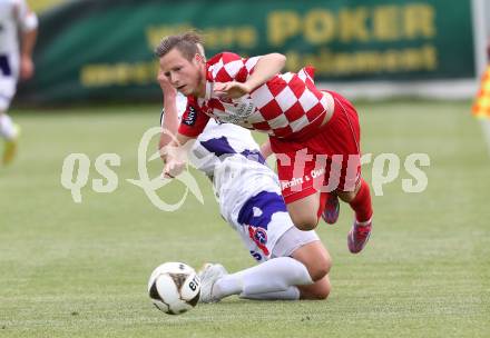 Fussball Testspiel. SAK gegen SK Austria Klagenfurt. Darjan Aleksic,  (SAK), Fabian Miesenboeck (Austria Klagenfurt). Welzenegg, am 25.6.2015.
Foto: Kuess
---
pressefotos, pressefotografie, kuess, qs, qspictures, sport, bild, bilder, bilddatenbank