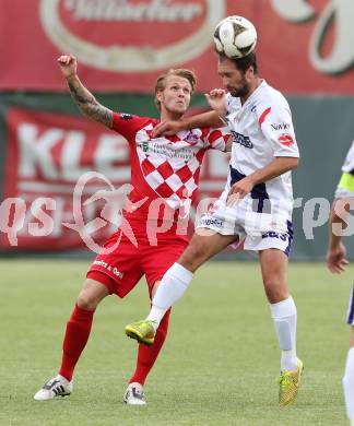 Fussball Testspiel. SAK gegen SK Austria Klagenfurt. Marjan Kropiunik, (SAK), Dominic Puercher (Austria Klagenfurt). Welzenegg, am 25.6.2015.
Foto: Kuess
---
pressefotos, pressefotografie, kuess, qs, qspictures, sport, bild, bilder, bilddatenbank