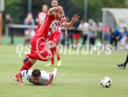 Fussball Testspiel. SAK gegen SK Austria Klagenfurt. Murat Veliu, (SAK), Cemal Amet  (Austria Klagenfurt). Welzenegg, am 25.6.2015.
Foto: Kuess
---
pressefotos, pressefotografie, kuess, qs, qspictures, sport, bild, bilder, bilddatenbank