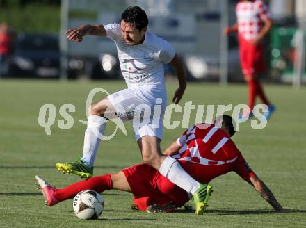 Fussball Testspiel. Annabichler SV gegen SK Austria Klagenfurt. Almedin Hota (ASV), Rajko Reo (Austria). Welzenegg, am 29.6.2015.
Foto: Kuess
---
pressefotos, pressefotografie, kuess, qs, qspictures, sport, bild, bilder, bilddatenbank