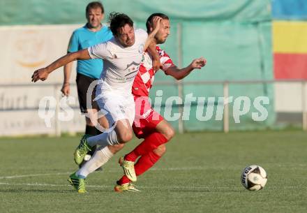 Fussball Testspiel. Annabichler SV gegen SK Austria Klagenfurt. Almedin Hota,  (ASV), Ali Hamdemir (Austria). Welzenegg, am 29.6.2015.
Foto: Kuess
---
pressefotos, pressefotografie, kuess, qs, qspictures, sport, bild, bilder, bilddatenbank