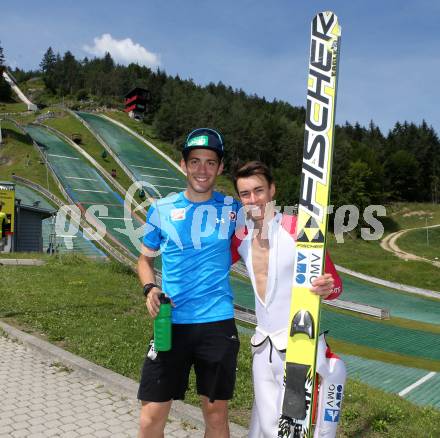 Schi Nordisch. Schispringen. Training OESV in der Villacher Alpenarena.  Philipp Orter, Stefan Kraft. Villach, am 30.6.2015.
Foto: Kuess
---
pressefotos, pressefotografie, kuess, qs, qspictures, sport, bild, bilder, bilddatenbank