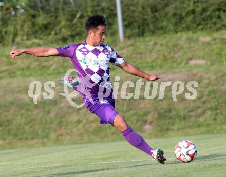 Fussball Testspiel. SK Austria Klagenfurt gegen NK Nova Gorica. Eric Zachhuber (Austria). Ludmannsdorf, am 1.7.2015.
Foto: Kuess
---
pressefotos, pressefotografie, kuess, qs, qspictures, sport, bild, bilder, bilddatenbank