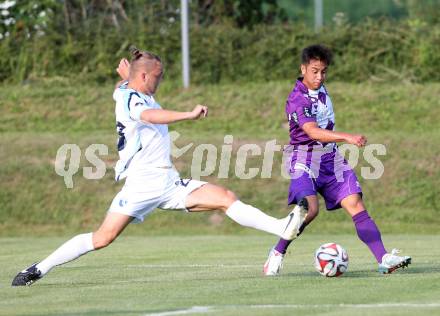 Fussball Testspiel. SK Austria Klagenfurt gegen NK Nova Gorica. Eric Zachhuber (Austria). Ludmannsdorf, am 1.7.2015.
Foto: Kuess
---
pressefotos, pressefotografie, kuess, qs, qspictures, sport, bild, bilder, bilddatenbank