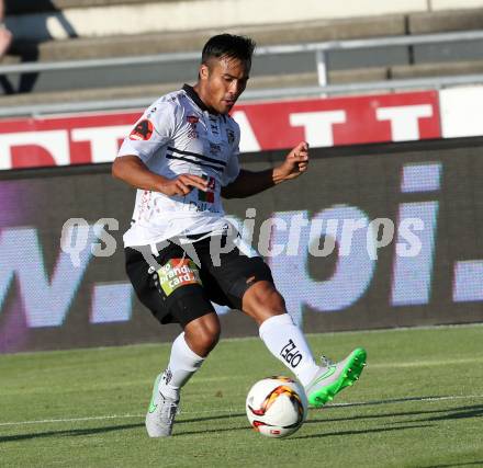 Fussball Testspiel. RZ Pellets WAC gegen Schalke 04. Stephan Palla (WAC). Wolfsberg, am 10.7.2015.
Foto: Kuess
---
pressefotos, pressefotografie, kuess, qs, qspictures, sport, bild, bilder, bilddatenbank