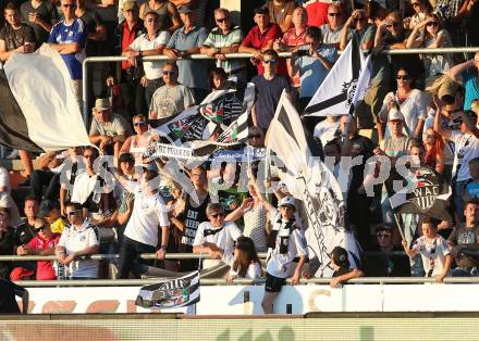 Fussball Testspiel. RZ Pellets WAC gegen Schalke 04. Fans (WAC). Wolfsberg, am 10.7.2015.
Foto: Kuess
---
pressefotos, pressefotografie, kuess, qs, qspictures, sport, bild, bilder, bilddatenbank