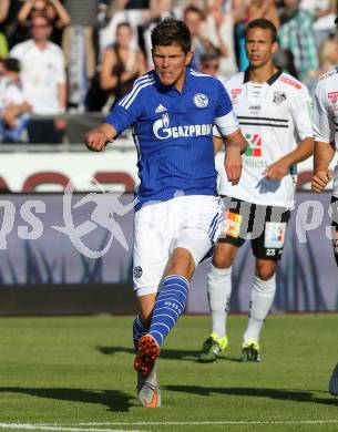 Fussball Testspiel. RZ Pellets WAC gegen Schalke 04. Klaas-Jan Huntelaar  (Schalke). Wolfsberg, am 10.7.2015.
Foto: Kuess
---
pressefotos, pressefotografie, kuess, qs, qspictures, sport, bild, bilder, bilddatenbank