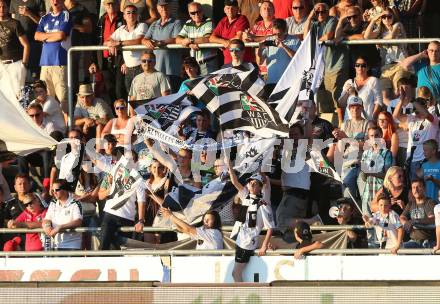 Fussball Testspiel. RZ Pellets WAC gegen Schalke 04. Fans (WAC). Wolfsberg, am 10.7.2015.
Foto: Kuess
---
pressefotos, pressefotografie, kuess, qs, qspictures, sport, bild, bilder, bilddatenbank