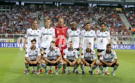 Fussball. UEFA Europa League 2015/2016. Second Qualifying Round. RZ Pellets WAC gegen FC Shakhtyor Soligorsk. Mannschaftsfoto WAC. Klagenfurt, am 23.7.2015.
Foto: Kuess
---
pressefotos, pressefotografie, kuess, qs, qspictures, sport, bild, bilder, bilddatenbank