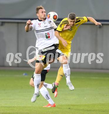 Fussball. UEFA Europa League 2015/2016. Second Qualifying Round. RZ Pellets WAC gegen FC Shakhtyor Soligorsk. Michael Sollbauer, (WAC), Nikolai Yanush (Shakhtyor Soligorsk). Klagenfurt, am 23.7.2015.
Foto: Kuess
---
pressefotos, pressefotografie, kuess, qs, qspictures, sport, bild, bilder, bilddatenbank