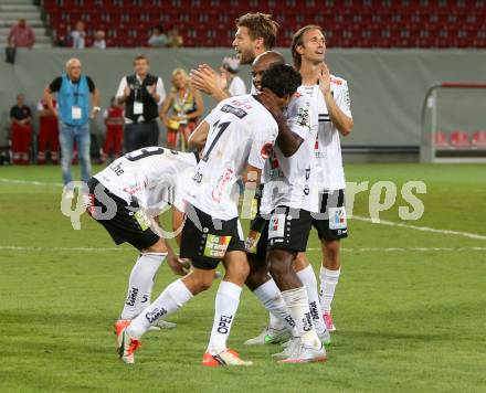 Fussball. UEFA Europa League 2015/2016. Second Qualifying Round. RZ Pellets WAC gegen FC Shakhtyor Soligorsk. Jubel WAC. Klagenfurt, am 23.7.2015.
Foto: Kuess
---
pressefotos, pressefotografie, kuess, qs, qspictures, sport, bild, bilder, bilddatenbank