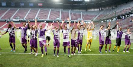 Fussball. Sky go Erste Liga. SK Austria Klagenfurt gegen FC Liefering. Jubel Austria. Klagenfurt, am 24.7.2015.
Foto: Kuess
---
pressefotos, pressefotografie, kuess, qs, qspictures, sport, bild, bilder, bilddatenbank