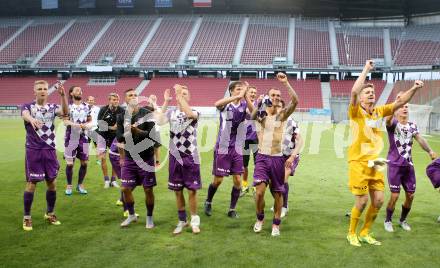 Fussball. Sky go Erste Liga. SK Austria Klagenfurt gegen FC Liefering. Jubel Austria. Klagenfurt, am 24.7.2015.
Foto: Kuess
---
pressefotos, pressefotografie, kuess, qs, qspictures, sport, bild, bilder, bilddatenbank