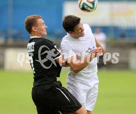 Fussball Regionalliga. Annabichler SV gegen RZ Pellets WAC Amateure.  Andreas Tiffner,  (ASV), Raimund Valtiner (WAC). Annabichl, am 26.7.2015.
Foto: Kuess
---
pressefotos, pressefotografie, kuess, qs, qspictures, sport, bild, bilder, bilddatenbank