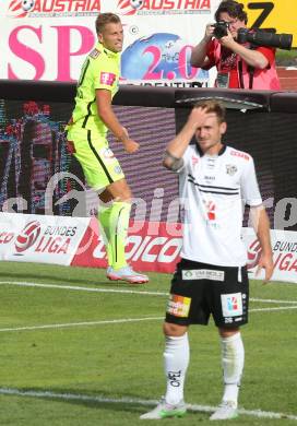 Fussball. Tipico Bundesliga. RZ Pellets WAC gegen FK Austria Wien. Torjubel Alexander Gruenwald,  (Wien). Wolfsberg, am 26.7.2015.
Foto: Kuess
Foto: Kuess

---
pressefotos, pressefotografie, kuess, qs, qspictures, sport, bild, bilder, bilddatenbank