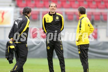 Fussball. UEFA Europa League 2015/2016. Third qualifying round. RZ Pellets WAC gegen Borussia Dortmund. Training Trainer Thomas Tuchel (Dortmund). Klagenfurt, am 29.7.2015.
Foto: Kuess 
---
pressefotos, pressefotografie, kuess, qs, qspictures, sport, bild, bilder, bilddatenbank