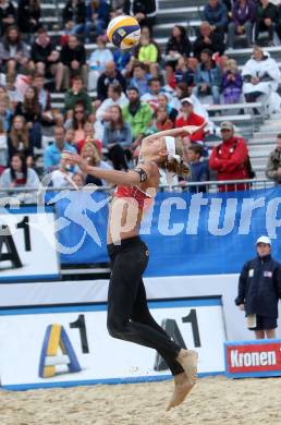 2015 CEV A1 Beachvolleyball Europameisterschaft.  Stefanie Schwaiger (AUT). Klagenfurt, 29.7.2015.
Foto: Kuess
---
pressefotos, pressefotografie, kuess, qs, qspictures, sport, bild, bilder, bilddatenbank