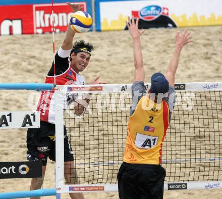 2015 CEV A1 Beachvolleyball Europameisterschaft. Peter EGLSEER,  (AUT). Klagenfurt, 29.7.2015.
Foto: Kuess
---
pressefotos, pressefotografie, kuess, qs, qspictures, sport, bild, bilder, bilddatenbank