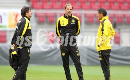 Fussball. UEFA Europa League 2015/2016. Third qualifying round. RZ Pellets WAC gegen Borussia Dortmund. Training Trainer Thomas Tuchel (Dortmund). Klagenfurt, am 29.7.2015.
Foto: Kuess 
---
pressefotos, pressefotografie, kuess, qs, qspictures, sport, bild, bilder, bilddatenbank