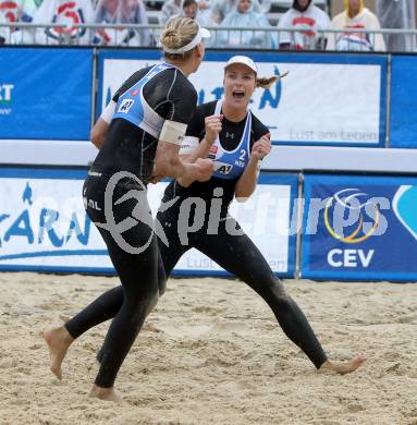 2015 CEV A1 Beachvolleyball Europameisterschaft. Jubel Marleen VAN IERSEL, Madelein MEPPELINK, (NED). Klagenfurt, 28.7.2015.
Foto: Kuess
---
pressefotos, pressefotografie, kuess, qs, qspictures, sport, bild, bilder, bilddatenbank