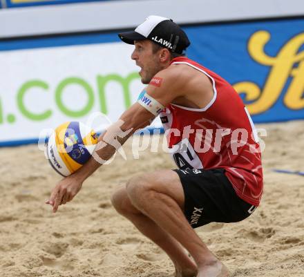 2015 CEV A1 Beachvolleyball Europameisterschaft.  Alexander Xandi HUBER (AUT). Klagenfurt, 29.7.2015.
Foto: Kuess
---
pressefotos, pressefotografie, kuess, qs, qspictures, sport, bild, bilder, bilddatenbank