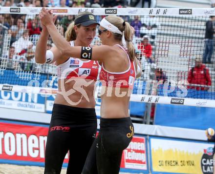 2015 CEV A1 Beachvolleyball Europameisterschaft. Barbara Hansel, Stefanie Schwaiger (AUT). Klagenfurt, 29.7.2015.
Foto: Kuess
---
pressefotos, pressefotografie, kuess, qs, qspictures, sport, bild, bilder, bilddatenbank