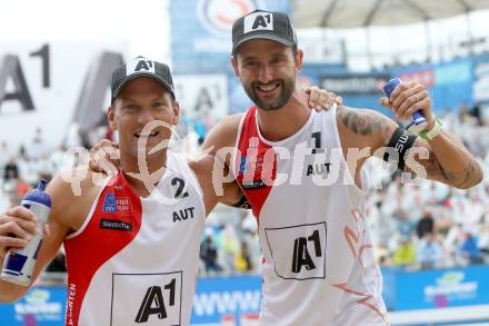 2015 CEV A1 Beachvolleyball Europameisterschaft. Alexander Horst, Clemens Doppler (AUT). Klagenfurt, 29.7.2015.
Foto: Kuess
---
pressefotos, pressefotografie, kuess, qs, qspictures, sport, bild, bilder, bilddatenbank