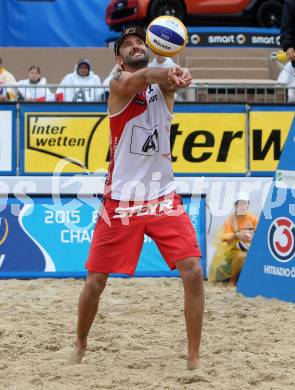 2015 CEV A1 Beachvolleyball Europameisterschaft. Clemens Doppler, (AUT). Klagenfurt, 29.7.2015.
Foto: Kuess
---
pressefotos, pressefotografie, kuess, qs, qspictures, sport, bild, bilder, bilddatenbank