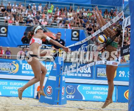 2015 CEV A1 Beachvolleyball Europameisterschaft. Stefanie Schwaiger (AUT). Klagenfurt, 28.7.2015.
Foto: Kuess
---
pressefotos, pressefotografie, kuess, qs, qspictures, sport, bild, bilder, bilddatenbank