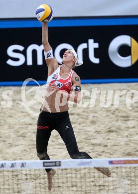 2015 CEV A1 Beachvolleyball Europameisterschaft.  Stefanie Schwaiger (AUT). Klagenfurt, 29.7.2015.
Foto: Kuess
---
pressefotos, pressefotografie, kuess, qs, qspictures, sport, bild, bilder, bilddatenbank