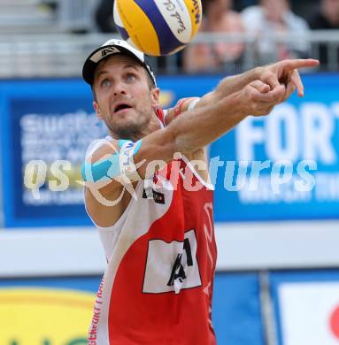 2015 CEV A1 Beachvolleyball Europameisterschaft.  Alexander Xandi HUBER (AUT). Klagenfurt, 29.7.2015.
Foto: Kuess
---
pressefotos, pressefotografie, kuess, qs, qspictures, sport, bild, bilder, bilddatenbank