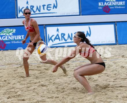 2015 CEV A1 Beach Volleyball Europameisterschaft. Nadine STRAUSS, Cornelia RIMSER (AUT). Klagenfurt, 28.7.2015.
Foto: Kuess
---
pressefotos, pressefotografie, kuess, qs, qspictures, sport, bild, bilder, bilddatenbank