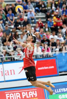 2015 CEV A1 Beachvolleyball Europameisterschaft.  Alexander Xandi HUBER (AUT). Klagenfurt, 29.7.2015.
Foto: Kuess
---
pressefotos, pressefotografie, kuess, qs, qspictures, sport, bild, bilder, bilddatenbank