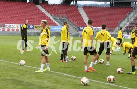 Fussball. UEFA Europa League 2015/2016. Third qualifying round. RZ Pellets WAC gegen Borussia Dortmund. Training Trainer Thomas Tuchel, Kevin Kampl (Dortmund). Klagenfurt, am 29.7.2015.
Foto: Kuess 
---
pressefotos, pressefotografie, kuess, qs, qspictures, sport, bild, bilder, bilddatenbank