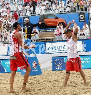 2015 CEV A1 Beachvolleyball Europameisterschaft. Alexander Horst, Clemens Doppler (AUT). Klagenfurt, 29.7.2015.
Foto: Kuess
---
pressefotos, pressefotografie, kuess, qs, qspictures, sport, bild, bilder, bilddatenbank