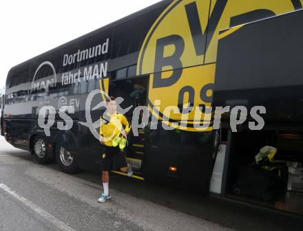 Fussball. UEFA Europa League 2015/2016. Third qualifying round. RZ Pellets WAC gegen Borussia Dortmund. Pressekonferenz.  Shinji Kagawa (Dortmund). Klagenfurt, am 29.7.2015.
Foto: Kuess 
---
pressefotos, pressefotografie, kuess, qs, qspictures, sport, bild, bilder, bilddatenbank