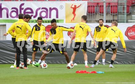 Fussball. UEFA Europa League 2015/2016. Third qualifying round. RZ Pellets WAC gegen Borussia Dortmund. Training Pierre-Emerick Aubameyang (Dortmund). Klagenfurt, am 29.7.2015.
Foto: Kuess 
---
pressefotos, pressefotografie, kuess, qs, qspictures, sport, bild, bilder, bilddatenbank