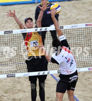 2015 CEV A1 Beachvolleyball Europameisterschaft. Robert MEEUWSEN,  (NED). Klagenfurt, 29.7.2015.
Foto: Kuess
---
pressefotos, pressefotografie, kuess, qs, qspictures, sport, bild, bilder, bilddatenbank