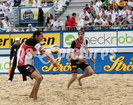 2015 CEV A1 Beachvolleyball Europameisterschaft. Peter EGLSEER, Daniel MUELLNER, (AUT). Klagenfurt, 29.7.2015.
Foto: Kuess
---
pressefotos, pressefotografie, kuess, qs, qspictures, sport, bild, bilder, bilddatenbank