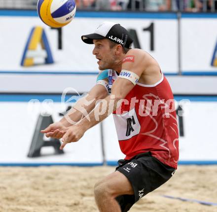 2015 CEV A1 Beachvolleyball Europameisterschaft.  Alexander Xandi HUBER (AUT). Klagenfurt, 29.7.2015.
Foto: Kuess
---
pressefotos, pressefotografie, kuess, qs, qspictures, sport, bild, bilder, bilddatenbank