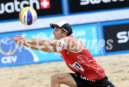 2015 CEV A1 Beachvolleyball Europameisterschaft.  Alexander Xandi HUBER (AUT). Klagenfurt, 29.7.2015.
Foto: Kuess
---
pressefotos, pressefotografie, kuess, qs, qspictures, sport, bild, bilder, bilddatenbank