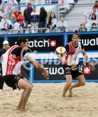 2015 CEV A1 Beachvolleyball Europameisterschaft. Peter EGLSEER, Daniel MUELLNER, (AUT). Klagenfurt, 29.7.2015.
Foto: Kuess
---
pressefotos, pressefotografie, kuess, qs, qspictures, sport, bild, bilder, bilddatenbank