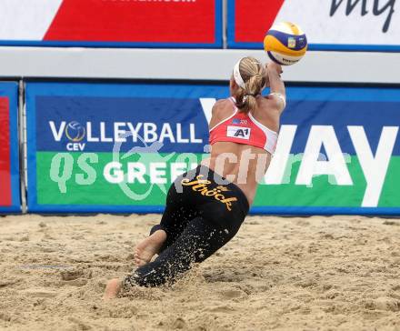 2015 CEV A1 Beachvolleyball Europameisterschaft.  Stefanie Schwaiger (AUT). Klagenfurt, 29.7.2015.
Foto: Kuess
---
pressefotos, pressefotografie, kuess, qs, qspictures, sport, bild, bilder, bilddatenbank