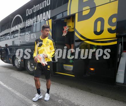 Fussball. UEFA Europa League 2015/2016. Third qualifying round. RZ Pellets WAC gegen Borussia Dortmund. Pressekonferenz.  Jeremy Dudziak (Dortmund). Klagenfurt, am 29.7.2015.
Foto: Kuess 
---
pressefotos, pressefotografie, kuess, qs, qspictures, sport, bild, bilder, bilddatenbank