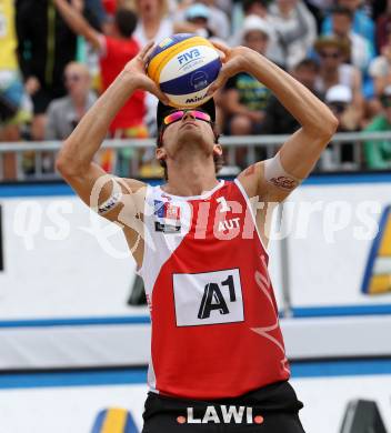 2015 CEV A1 Beachvolleyball Europameisterschaft. Robin SEIDL,  (AUT). Klagenfurt, 29.7.2015.
Foto: Kuess
---
pressefotos, pressefotografie, kuess, qs, qspictures, sport, bild, bilder, bilddatenbank