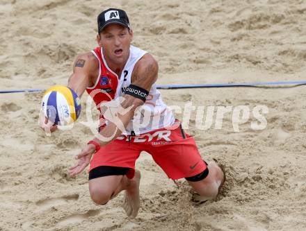 2015 CEV A1 Beachvolleyball Europameisterschaft. Alexander Horst,  (AUT). Klagenfurt, 30.7.2015.
Foto: Kuess
---
pressefotos, pressefotografie, kuess, qs, qspictures, sport, bild, bilder, bilddatenbank