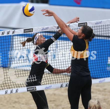 2015 CEV A1 Beachvolleyball Europameisterschaft. , Bianca Zass (AUT), Ekaterina SYRTSEVA (RUS). Klagenfurt, 30.7.2015.
Foto: Kuess
---
pressefotos, pressefotografie, kuess, qs, qspictures, sport, bild, bilder, bilddatenbank