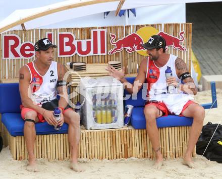 2015 CEV A1 Beachvolleyball Europameisterschaft. Alexander Horst, Clemens Doppler (AUT). Klagenfurt, 30.7.2015.
Foto: Kuess
---
pressefotos, pressefotografie, kuess, qs, qspictures, sport, bild, bilder, bilddatenbank