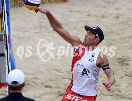 2015 CEV A1 Beachvolleyball Europameisterschaft. Alexander Horst,  (AUT). Klagenfurt, 30.7.2015.
Foto: Kuess
---
pressefotos, pressefotografie, kuess, qs, qspictures, sport, bild, bilder, bilddatenbank